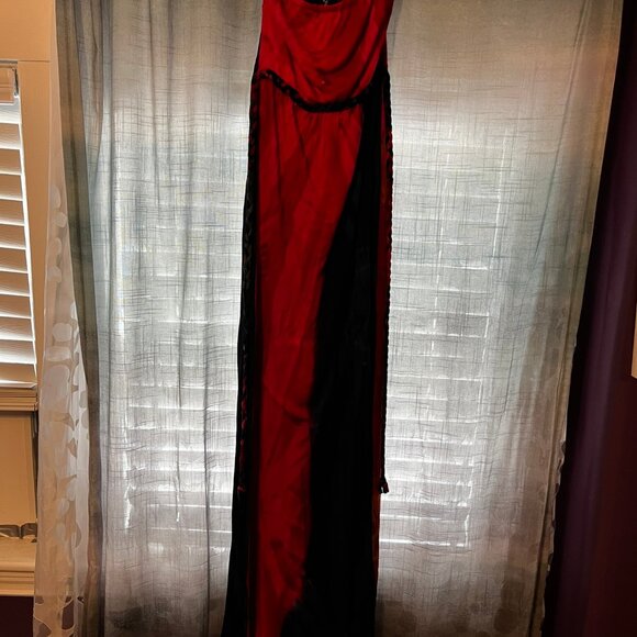 Ruby Rocks strapless maxi tie dye dress UK size 14 US size 10 - Picture 6 of 7